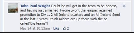 'The Sunday Game' on Facebook