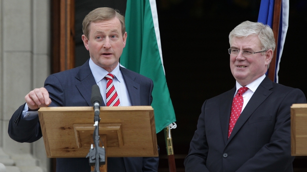 Both polls show a broad drop in support for Fine Gael and Labour