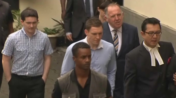John McAreavey arriving at the court this morning