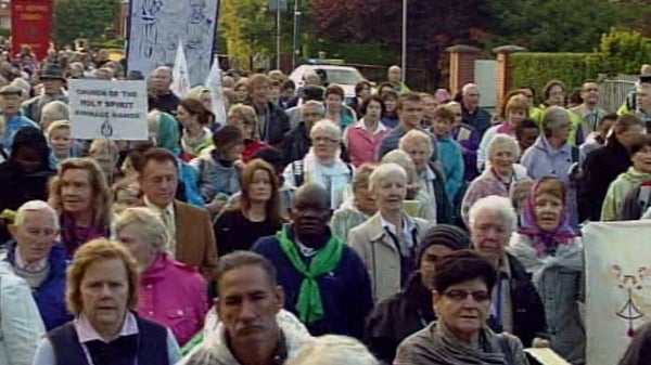Large numbers took part in the procession