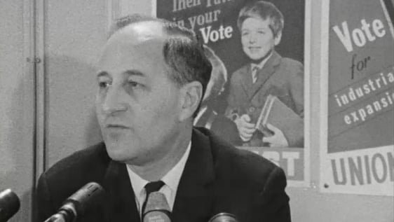 Captain Terence O'Neill pictured at a press conference on 21 February, 1969.