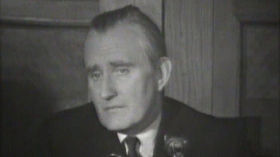 Major Chichester-Clark pictured at a press conference on 12 September 1969.