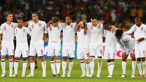 England look on but both Ashley Young and Ashley Cole were unsucessful