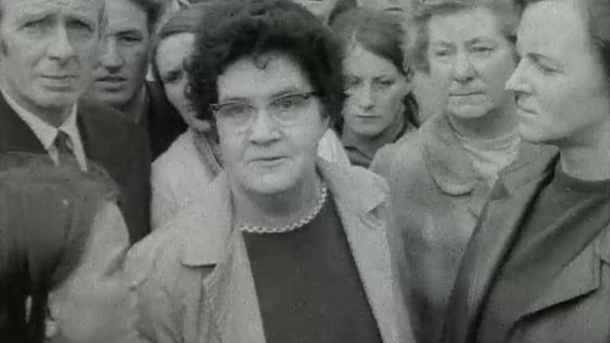 The accompanying image is from a RTÉ Television news report from 14 August 1969, where people from the Bogside voice their reactions to the arrival of British troops.