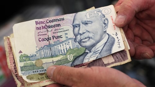 The Central Bank is still offering an exchange service for old Irish pound notes or coins as well as damaged euro notes and coins