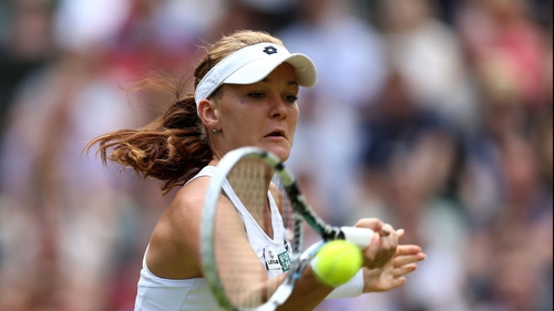 Agnieszka Radwanska suffered a coughing fit after her semi-final victory