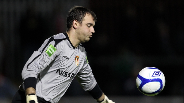 Chris Bennion launches a ball during his time at St Patrick's Athletic