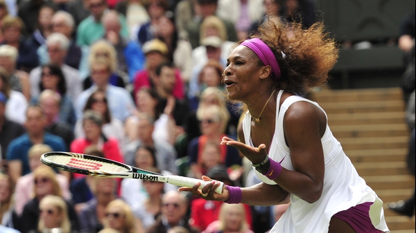 Serena Williams recovered from a mid-match wobble