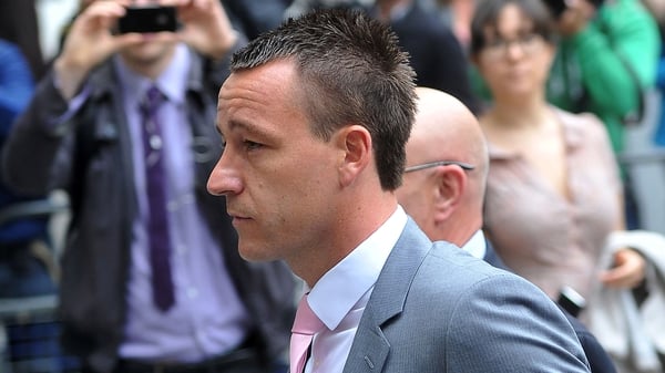 Chelsea and England star John Terry arrives at Westminster Magistrates' Court in London