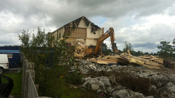 The NAMA-owned apartments are being demolished