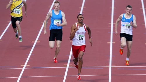 Steven Colvert won the 200m title at the National Championships, but had his Olympic A standard time disallowed due to wind assistance