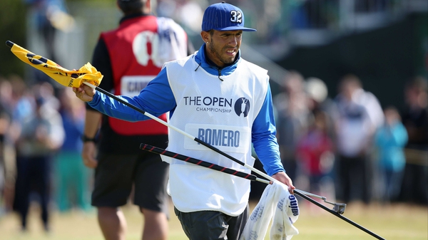 Carlos Tevez turned his hand to a bit of caddy duty on Sunday, not helping compatriot Andres Romero read the greens - the Argentinian hit a 12-over 82 to finish last of those who made the cut