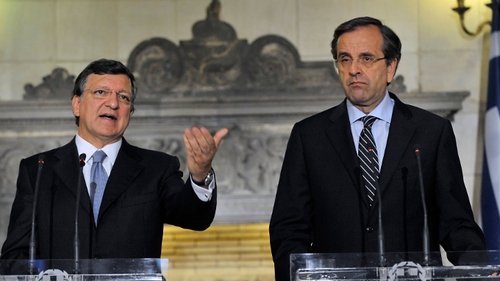 Talks held between José Manuel Barroso and the Greek prime minister