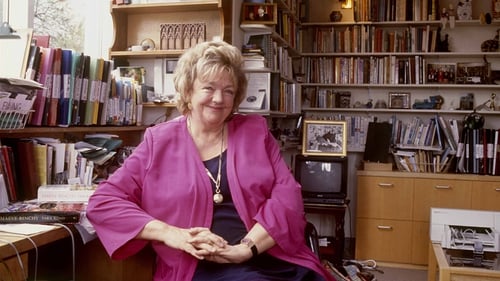 Maeve Binchy pictured in her home