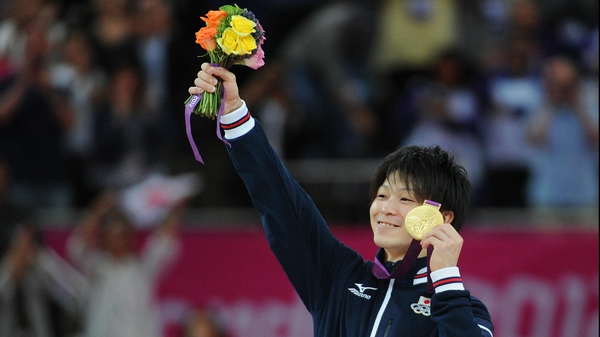 Kohei Uchimura won silver in Beijing but now has gold
