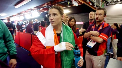 Katie Taylor won 17-9 at the Excel this afternoon