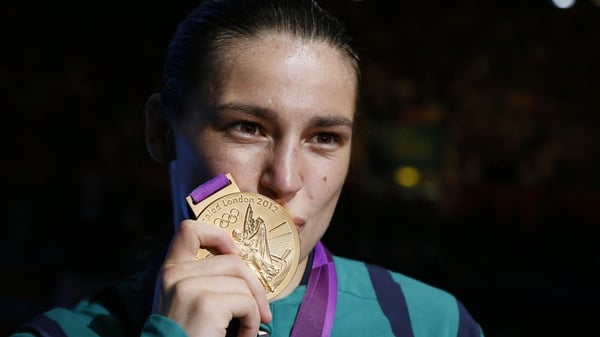 Katie Taylor won gold in London yesterday