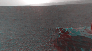 A 3D view behind NASA's Curiosity rover
