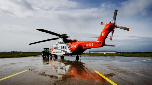 A Coast Guard rescue helicopter airlifted the young girl to University Hospital Limerick