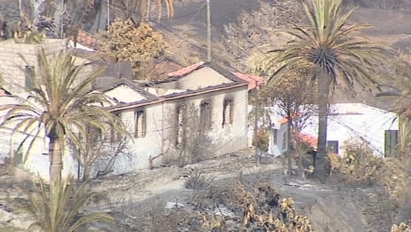 Several homes have been destroyed on La Gomera