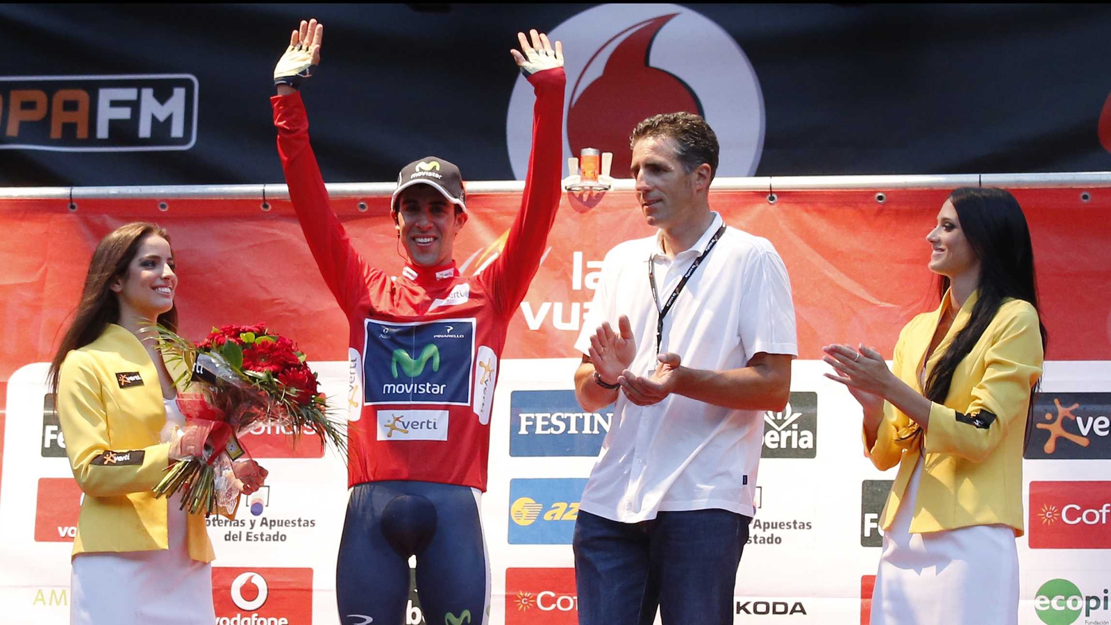 Movistar win Vuelta time trial