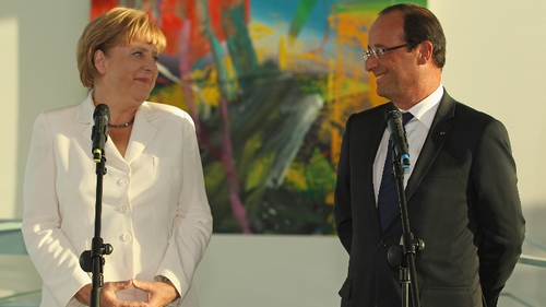 Angela Merkel and Francois Hollande spoke about Greece's request for more time