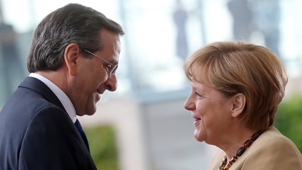 Despite the public smiles, there was some tough talking between Antonis Samaras and Angela Merkel in Berlin this afternoon