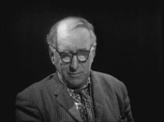 Patrick Kavanagh appearing in the programme 'Self Portrait' on 30 October 1962.