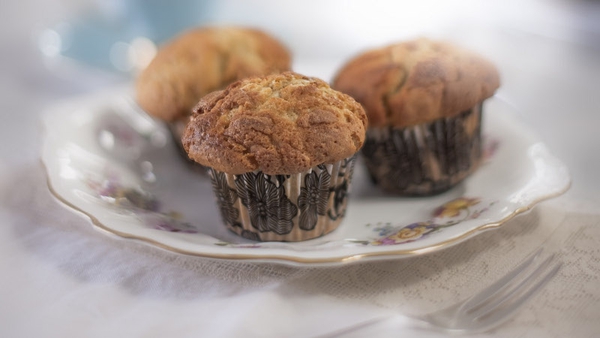 An army of these peanut banana muffins will go down a treat at your next party.
