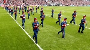 The historic performance will take place in tandem with the Artane Band playing Amhrán na bhFiann before the game between Galway and Limerick