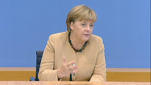 Angela Merkel said financial markets lacked confidence in some eurozone states