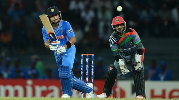 India's Virat Kohli had a lucky break on his way to 50