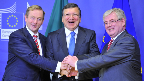 Enda Kenny and Eamon Gilmore met José Manuel Barroso in Brussels this morning