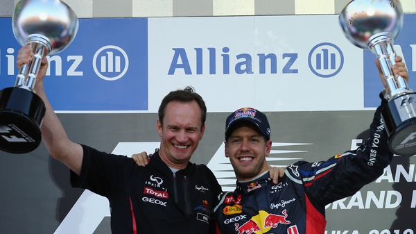 Sebastian Vettel (r) has to be favourite to take the crown given Red Bull's exceptional pace this weekend