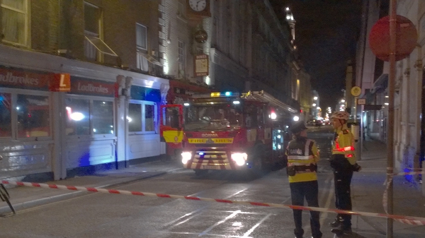Units from the Dublin Fire Brigade attended the scene in Dublin last night (Pic: Nicky Ryan)