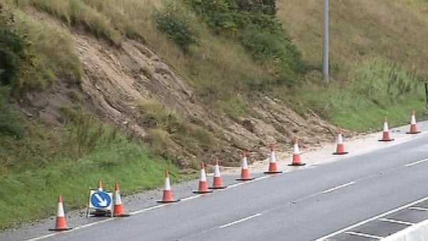 A section of the M6 will be under traffic management due to a mudslide