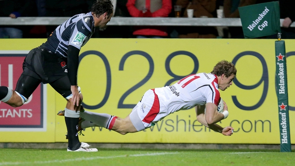 Andrew Trimble has scored 50 tries for Ulster and 11 for Ireland