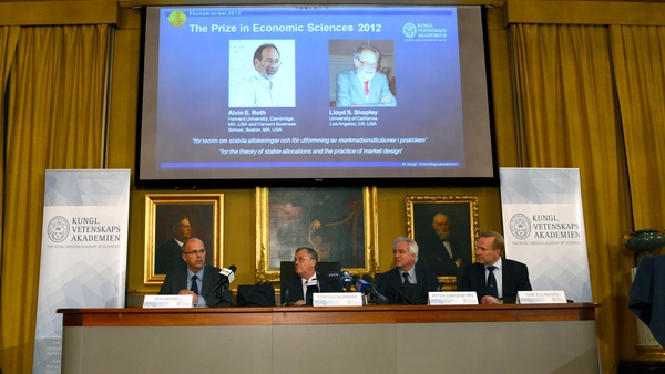 The Sveriges Riksbank Prize in Economic Sciences was awarded to two US economists