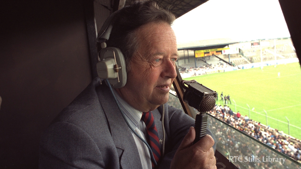 RTÉ sports commentator Michael O'Hehir (1984)