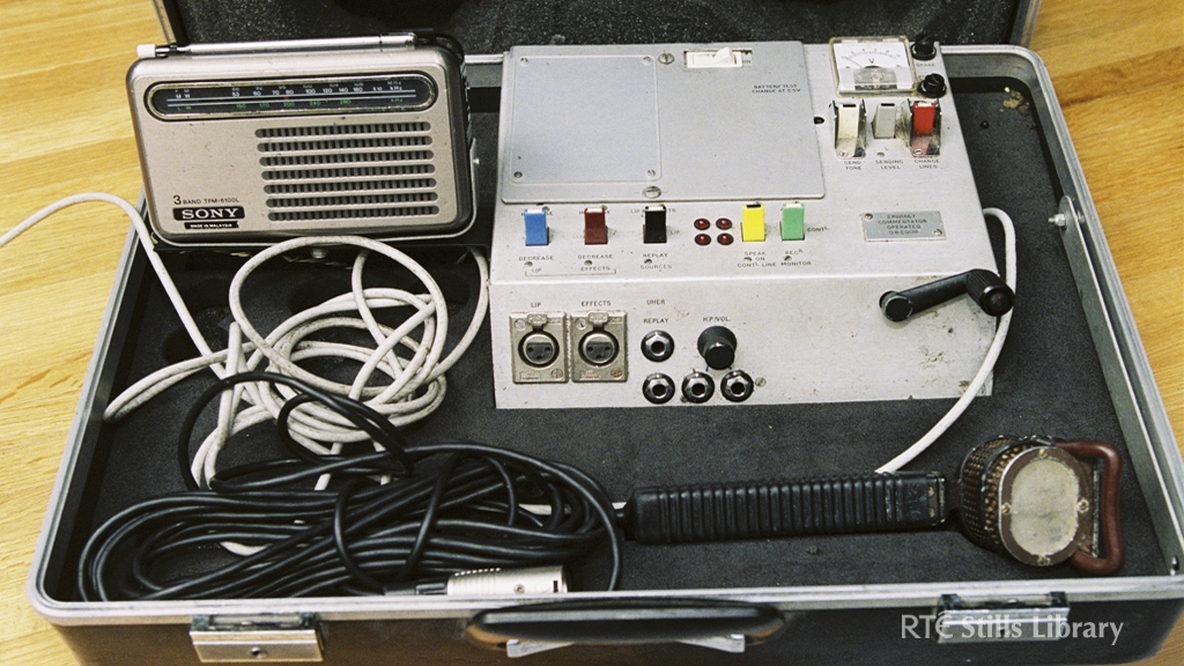 An RTÉ Radio Outside Broadcast technical kit used by commentators.