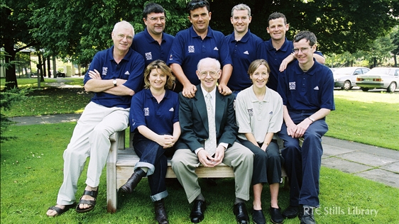 RTÉ Radio Broadcasters for the Sydney Olympics (2000). Catherina McKiernan is front right.