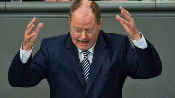 Peer Steinbrueck will stand against Angela Merkel in next year's German election