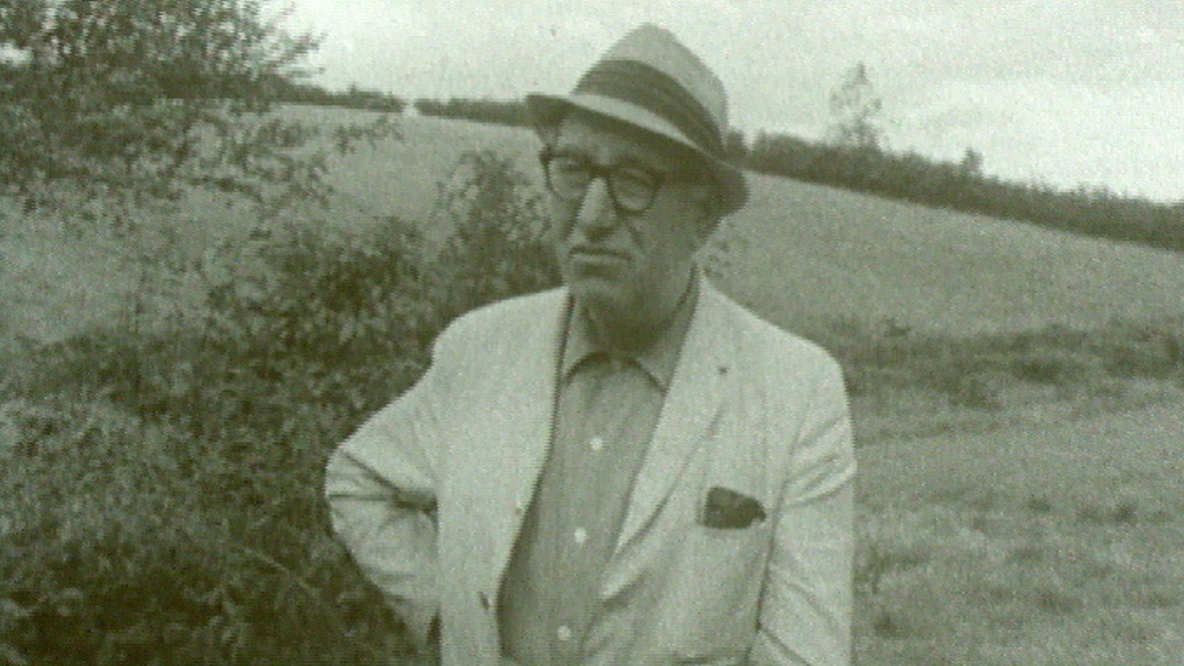 Patrick Kavanagh pictured in Inniskeen, Co. Monaghan