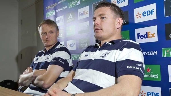 Joe Schmidt and Brian O'Driscoll at today's news conference