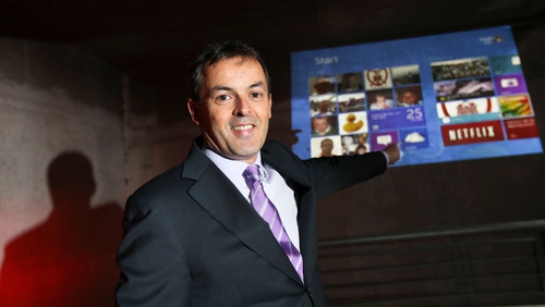 Paul Rellis, Managing Director, Microsoft Ireland at the launch of Window 8