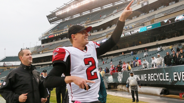 Matt Ryan takes the plaudits after the Falcons victory