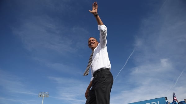 Barack Obama moved quickly across three battleground states once he returned to campaigning yesterday