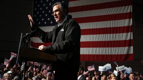 Mitt Romney addresses supporters in Virginia, which is a must-win state for him
