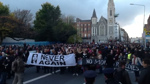 Rallies were held in Dublin and Galway