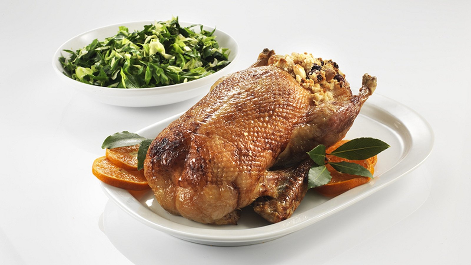 Roast Duck with orange whiskey glaze